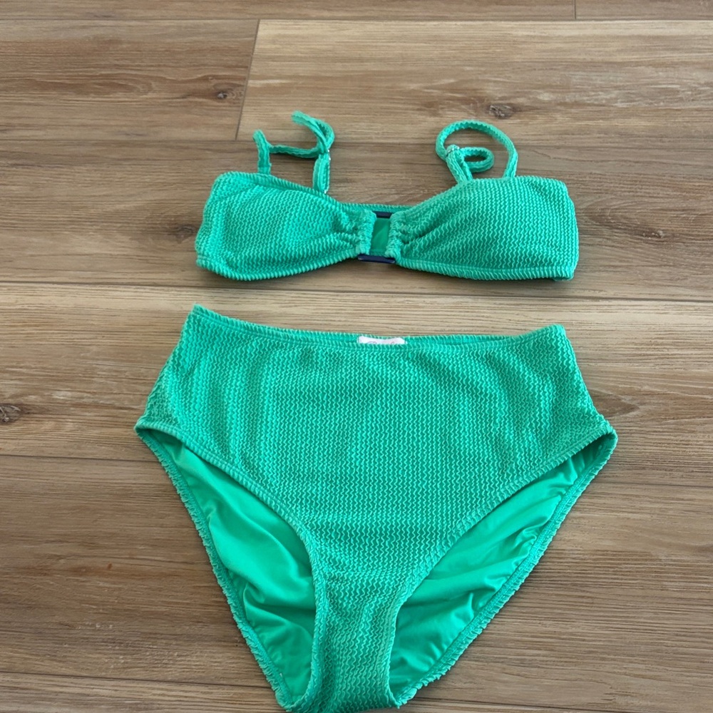 Pink Lily Vibrant Green Bikini Set